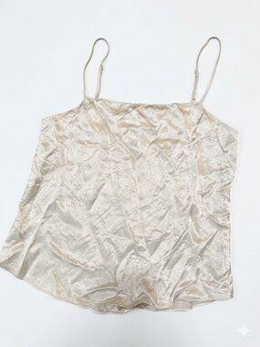 Aritzia Babaton Women’s Champagne Acetate/Satin Cami Top Size XXS